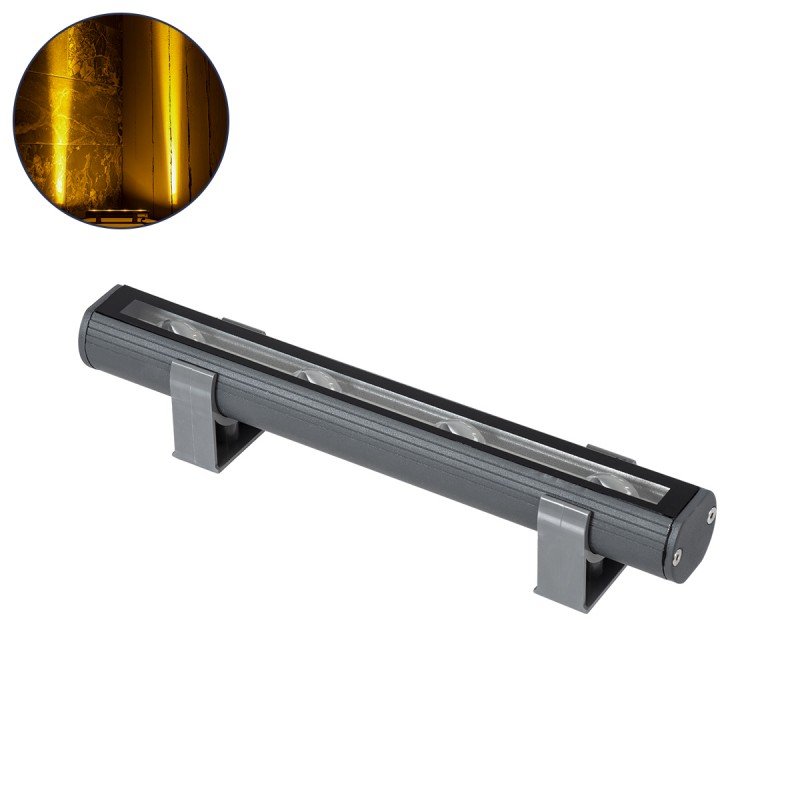 GLOBOSTAR® WINDOWBARI 90587 Φωτιστικό Ανάδειξης Παραθύρων LED 12W 1080lm 8° x 180° DC 24V Αδιάβροχο IP65 Θερμό Λευκό 2700K Dimmable - CREE XPE Chip - Γκρι Ανθρακί Ματ - Μ30 x Π4 x Υ3.5cm - 3 Χρόνια Εγγύηση