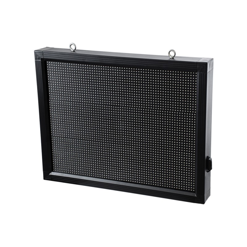 GLOBOSTAR® DISPLAY 90802 Κυλιόμενη Ψηφιακή Επιγραφή 64x48cm P10 Μονής Όψης LED AC 220-240V Αδιάβροχο IP65 Μπλε - WiFi Control μέσω FK APP - Αισθητήρας Θερμοκρασίας & Υγρασίας - Μ72 x Π9 x Υ56cm - 2 Χρόνια Εγγύηση