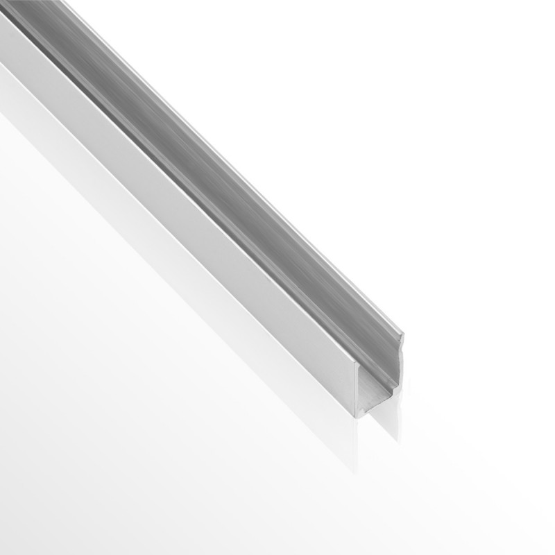 kelvo® NEONPRO KLV-101-0068 Βάση Στήριξης για Neon Flex LED Αδιάβροχο IP65 - Ασημί Ματ - Μ300 x Π0.8 x Υ1.3cm - Πακέτο 5 Τεμαχίων