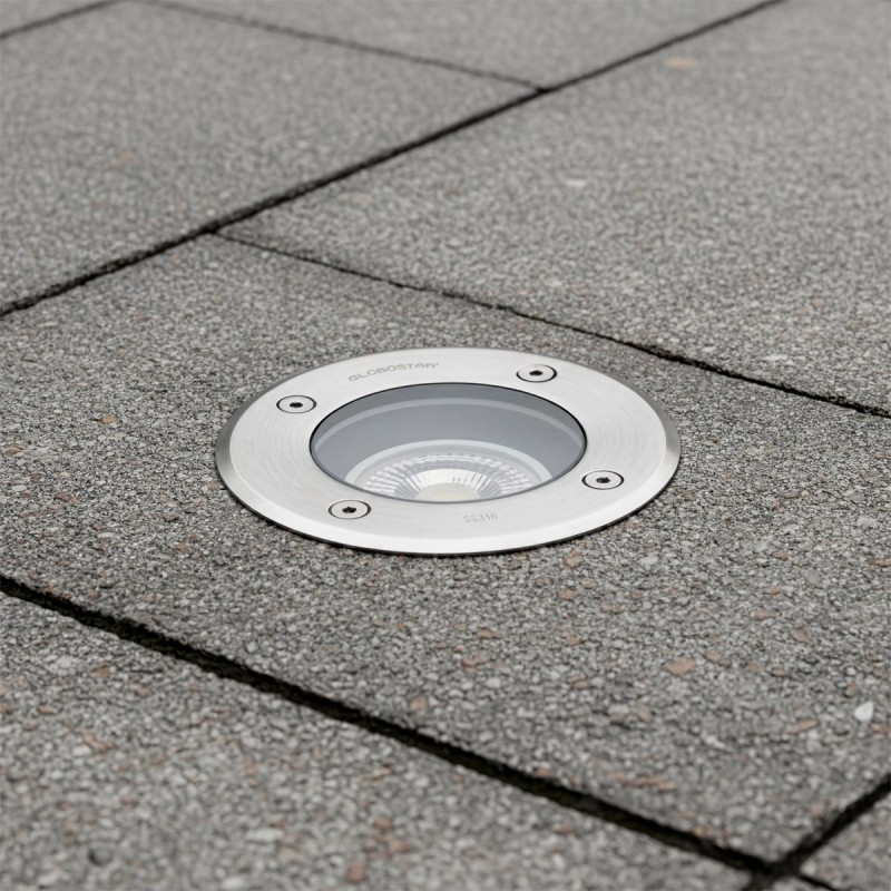 kelvo® KERIA KLV-101-0275 Χωνευτό Φωτιστικό Σποτ Δαπέδου για Λάμπα MR16 με Ντουί GU10 AC 220-240V Αδιάβροχο IP68 IK09 - Ανοξείδωτο Ατσάλι SS316 - Μ11 x Π11 x Υ11.5cm / Q10.4cm