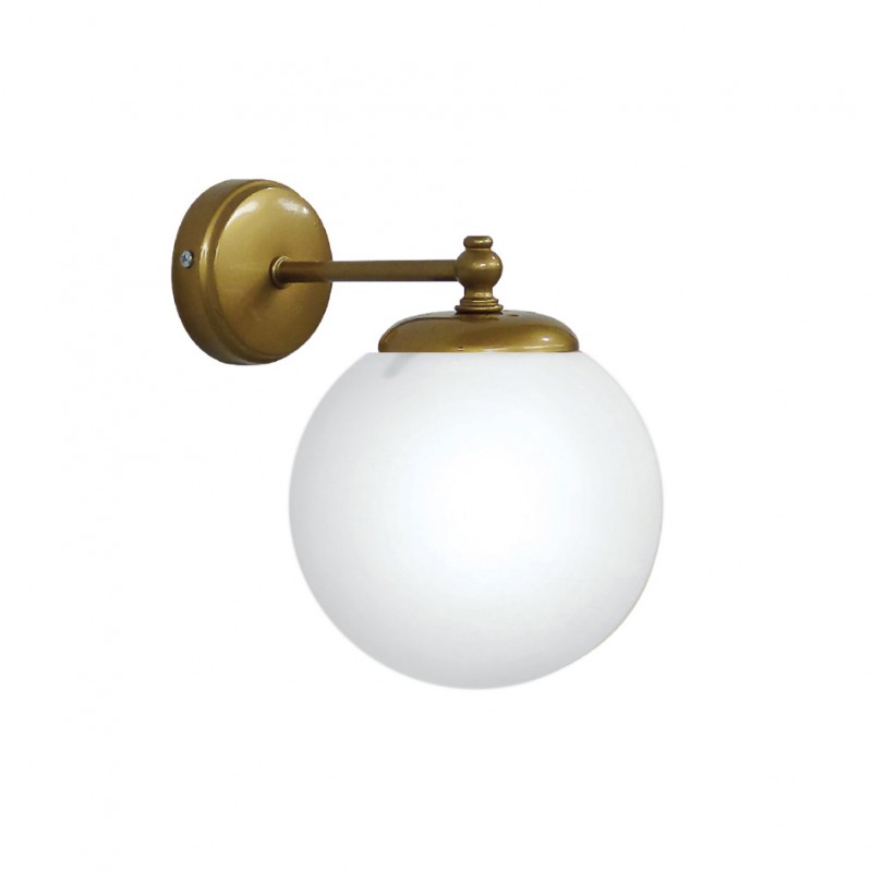 GL-600/AP GOLD MAT-WHITE ΑΠΛΙΚΑ ΣΦΑΙΡΑΚΙ Φ15