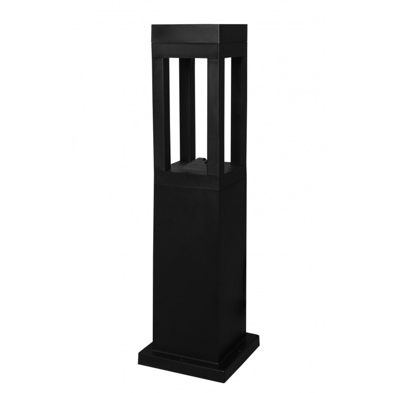 Εδάφους μοντέρνο 4γωνο πλαστικό D-286 BLACK  78CM GU10