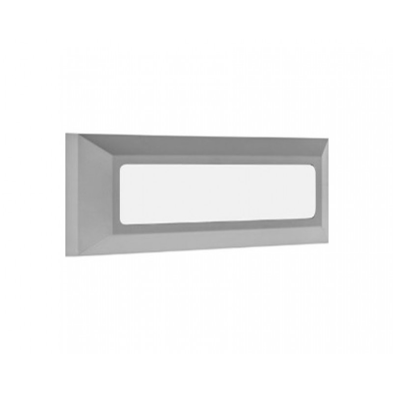 Φωτιστικό επιτοίχιο πλαφονιέρα HER-08 GREY LED εξωτερικού χώρου.