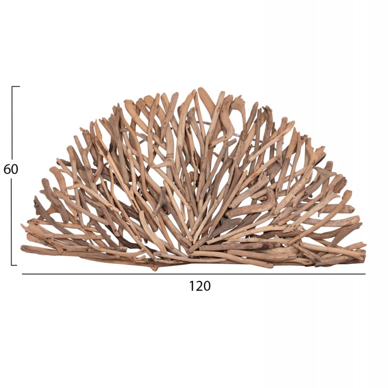 ΦΩΤΙΖΟΜΕΝΟ ΔΙΑΚΟΣΜΗΤΙΚΟ ΤΟΙΧΟΥ DREAMER2 HM4428 DRIFTWOOD-ΤΑΙΝΙΑ LED 90x90x7(πάχος)εκ