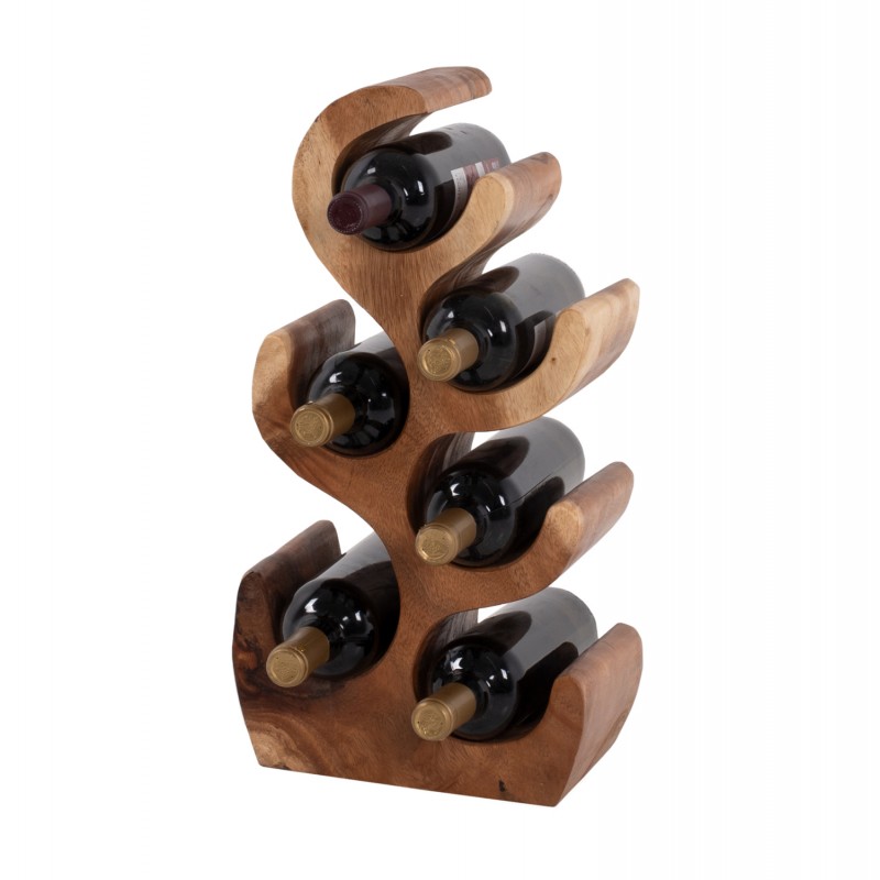 ΞΥΛΙΝΗ ΚΑΒΑ ΠΟΤΩΝ 6 ΘΕΣΕΩΝ ΑΠΟ ΞΥΛΟ SUAR 18x20x50Yεκ.HM9485