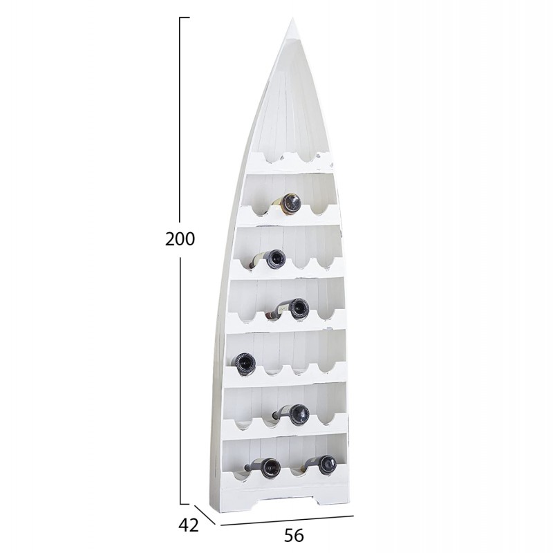 ΚΑΘΕΤΗ ΚΑΒΑ ΜΠΟΥΚΑΛΙΩΝ 25 ΘΕΣΕΩΝ ΣΕ ΣΧΗΜΑ ΒΑΡΚΑΣ ΑΠΟ ΜΑΟΝΙ HM9494 56x42x200Yεκ.