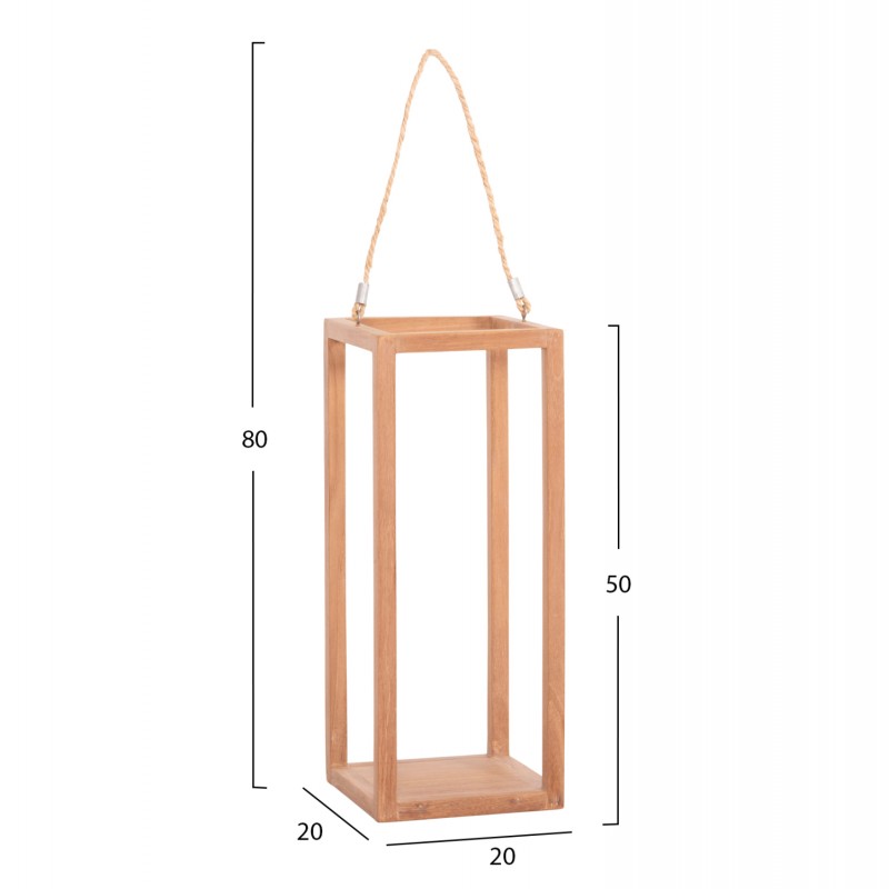 ΕΠΙΤΡΑΠΕΖΙΟ ΔΙΑΚΟΣΜΗΤΙΚΟ ΦΑΝΑΡΙ ΓΙΑ ΚΕΡΙ FENT HM4582 ΞΥΛΟ TEAK ΦΥΣΙΚΟ 20x20x50-80Υεκ.