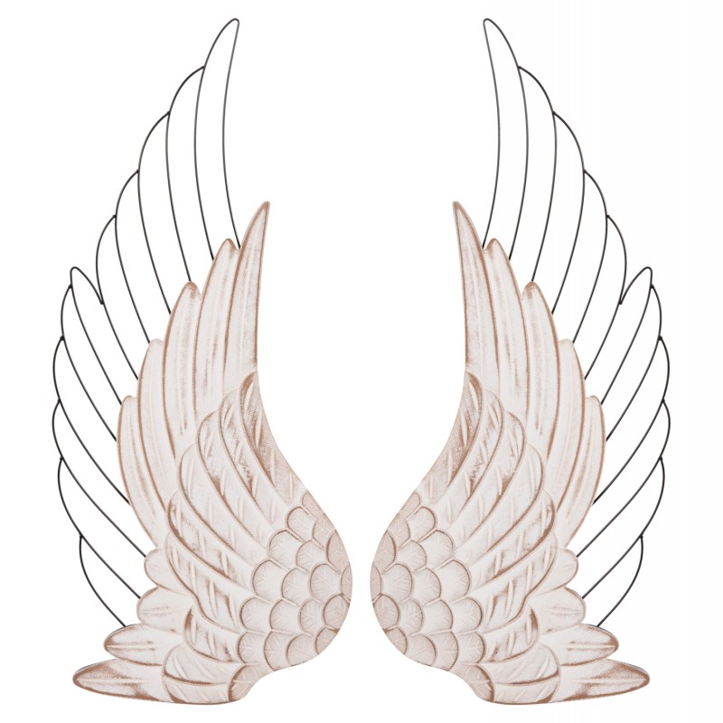 ΔΙΑΚΟΣΜΗΤΙΚΟ ΤΟΙΧΟΥ ΦΤΕΡΑ HM4223 MDF ΣΕ ΛΕΥΚΟ-ΜΑΥΡΟ ΜΕΤΑΛΛΟ 39x1,5x92Υ εκ.