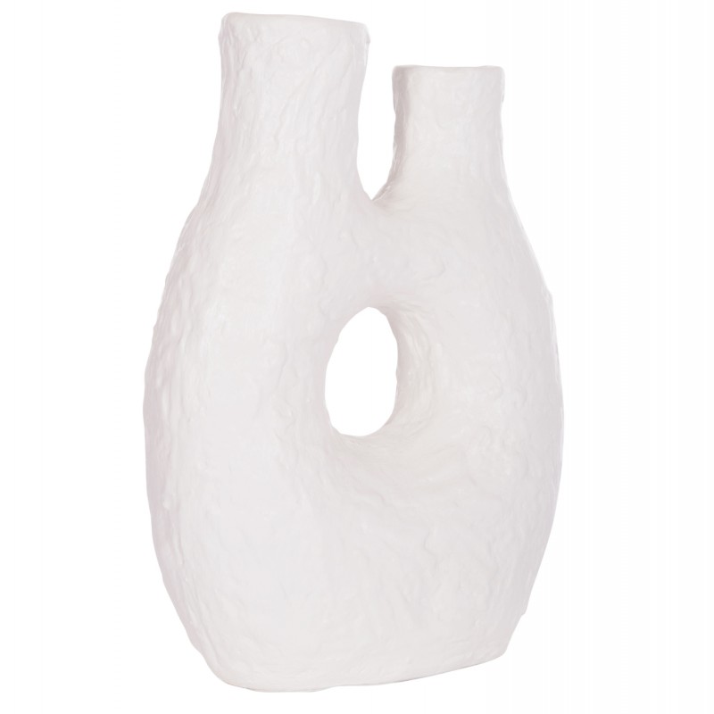 ΕΠΙΤΡΑΠΕΖΙΟ ΔΙΑΚΟΣΜΗΤΙΚΟ ΒΑΖΟ NAMENTIS HM4665.02L ΛΕΥΚΗ ΤΕΡΑΚΟΤΑ--27x13.5x37Υεκ