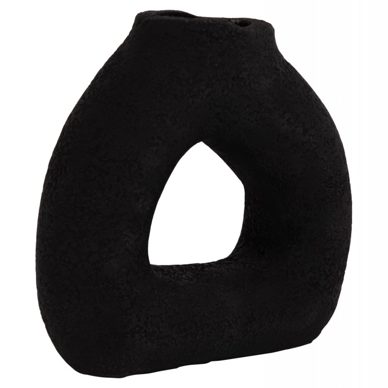 ΕΠΙΤΡΑΠΕΖΙΟ ΔΙΑΚΟΣΜΗΤΙΚΟ ΒΑΖΟ DECANT HM4667.01S ΤΕΡΑΚΟΤΑ ΣΕ ΜΑΥΡΟ--17.5x6.5x17Υεκ.