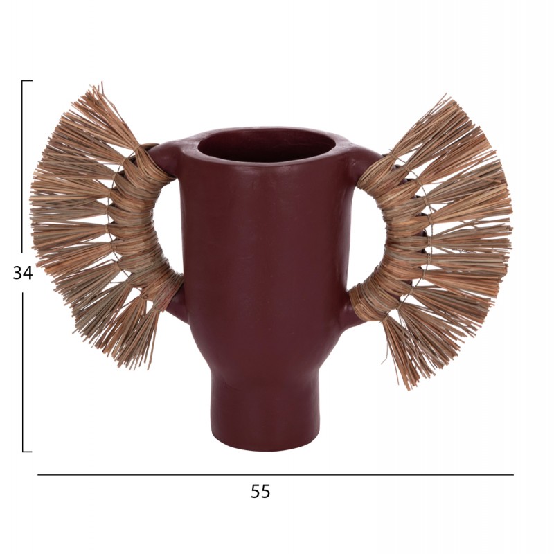 ΕΠΙΤΡΑΠΕΖΙΟ ΔΙΑΚΟΣΜΗΤΙΚΟ ΒΑΖΟ ALICA HM4668.06S ΒΥΣΣΙΝΙ ΤΕΡΑΚΟΤΑ & GRASS--55x19x34Υεκ