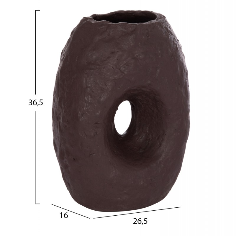 ΕΠΙΤΡΑΠΕΖΙΟ ΔΙΑΚΟΣΜΗΤΙΚΟ ΒΑΖΟ NAMENTIS HM4673.07L ΚΑΦΕ ΤΕΡΑΚΟΤΑ--26.5x16x36.5Υεκ