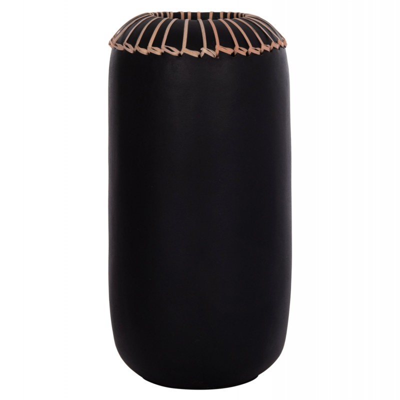 ΕΠΙΤΡΑΠΕΖΙΟ ΔΙΑΚΟΣΜΗΤΙΚΟ ΒΑΖΟ LENNOX HM4675.01S TΕΡΑΚΟΤΑ ΣΕ ΜΑΥΡΟ--Φ18x33Υεκ.