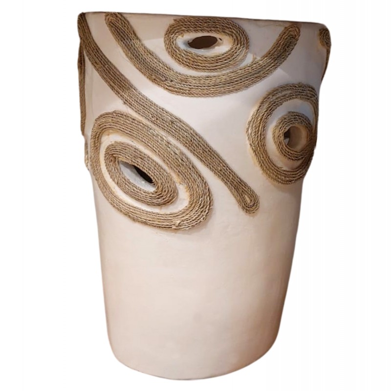 ΕΠΙΤΡΑΠΕΖΙΟ ΔΙΑΚΟΣΜΗΤΙΚΟ ΒΑΖΟ DEAN HM4677.02L ΤΕΡΑΚΟΤΑ ΣΕ ΚΡΕΜ--Φ24x35Υεκ.