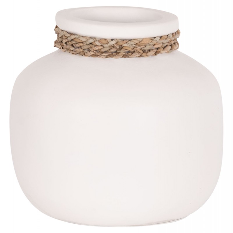 ΕΠΙΤΡΑΠΕΖΙΟ ΔΙΑΚΟΣΜΗΤΙΚΟ ΒΑΖΟ CAMMER HM4687.02S ΤΕΡΑΚΟΤΑ ΣΕ ΛΕΥΚΟ--Φ22x20Υεκ.