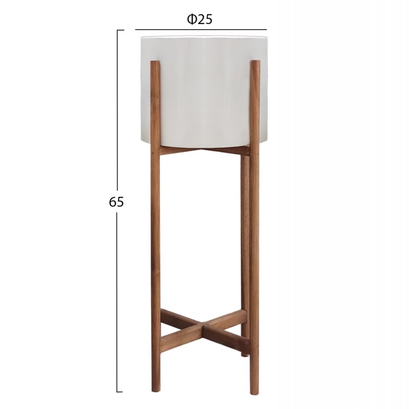 ΓΛΑΣΤΡΑ ΕΣΩΤ.ΧΩΡΟΥ RENTIL HM4684.02L FIBER CEMENT ΧΡΩΜΑ ΛΕΥΚΟ--ΒΑΣΗ TEAK Φ25x65Υεκ
