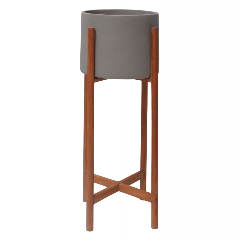 ΓΛΑΣΤΡΑ ΕΣΩΤ.ΧΩΡΟΥ RENTIL HM4684.03L FIBER CEMENT ΧΡΩΜΑ ΓΚΡΙ--ΒΑΣΗ TEAK Φ25x65Υ