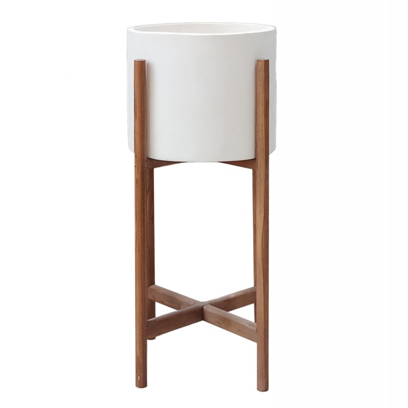 ΓΛΑΣΤΡΑ ΕΣΩΤ.ΧΩΡΟΥ RENTIL HM4684.02S FIBER CEMENT ΧΡΩΜΑ ΛΕΥΚΟ--ΒΑΣΗ TEAK Φ25x55Υ