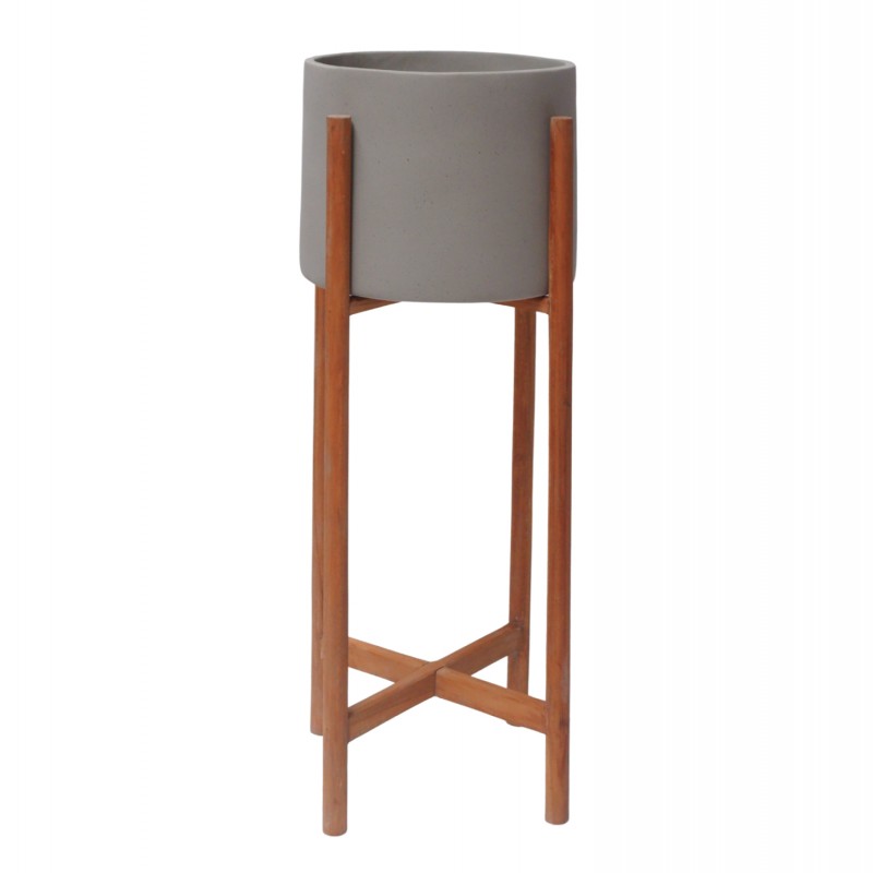 ΓΛΑΣΤΡΑ ΕΣΩΤ.ΧΩΡΟΥ RENTIL HM4684.03S FIBER CEMENT ΧΡΩΜΑ ΓΚΡΙ--ΒΑΣΗ TEAK Φ25x55Υ