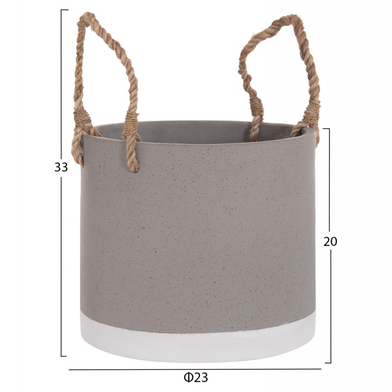 ΓΛΑΣΤΡΑ ΕΣ. ΧΩΡΟΥ ΣΕΙΡΑ TRYLL HM4690S FIBER CEMENT ΓΚΡΙ & ΣΧΟΙΝΙ Φ23x20Υεκ.