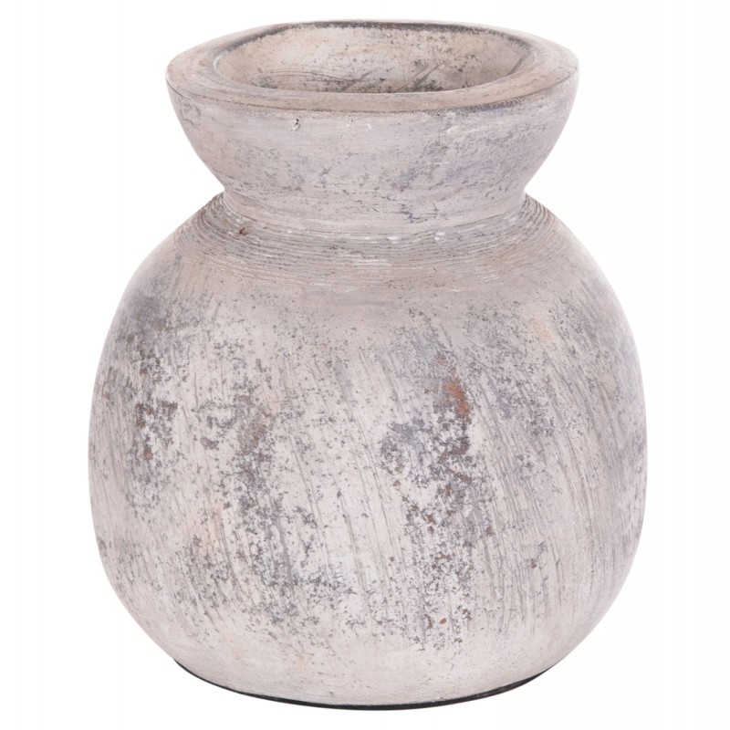 ΔΙΑΚΟΣΜΗΤΙΚΟ ΕΠΙΤΡΑΠΕΖΙΟ ΒΑΖΟ VERMO HM4396 ΤΕΡΑΚΟΤΑ ΣΕ ΑΝΟΙΧΤΟ ΓΚΡΙ Φ18x19Υεκ.