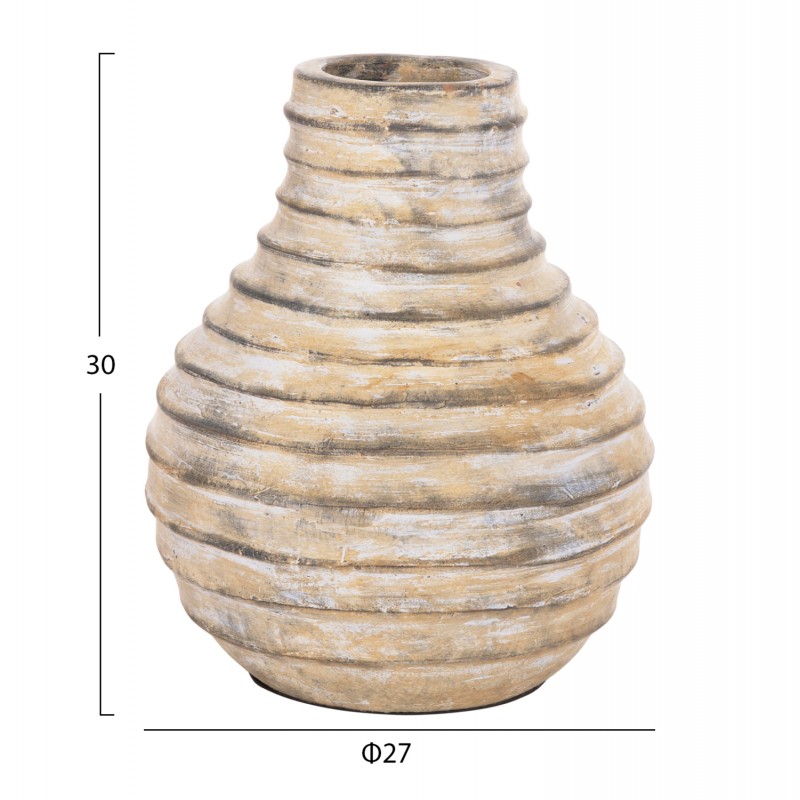 ΔΙΑΚΟΣΜΗΤΙΚΟ ΕΠΙΤΡΑΠΕΖΙΟ ΒΑΖΟ VERMO HM4401 ΤΕΡΑΚΟΤΑ ΣΕ ΜΠΕΖ Φ27x30Υεκ.