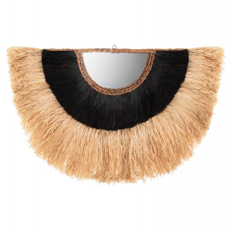 ΚΑΘΡΕΠΤΗΣ ΤΟΙΧΟΥ ΗΜΙΚΥΚΛΙΚΟΣ ΜΕ ΣΙΖΑΛ & ΑΜΠΑΚΑ ΧΡΩΜΑ ΦΥΣΙΚΟ ΜΑΥΡΟ 75x3x47Yεκ.HM7799