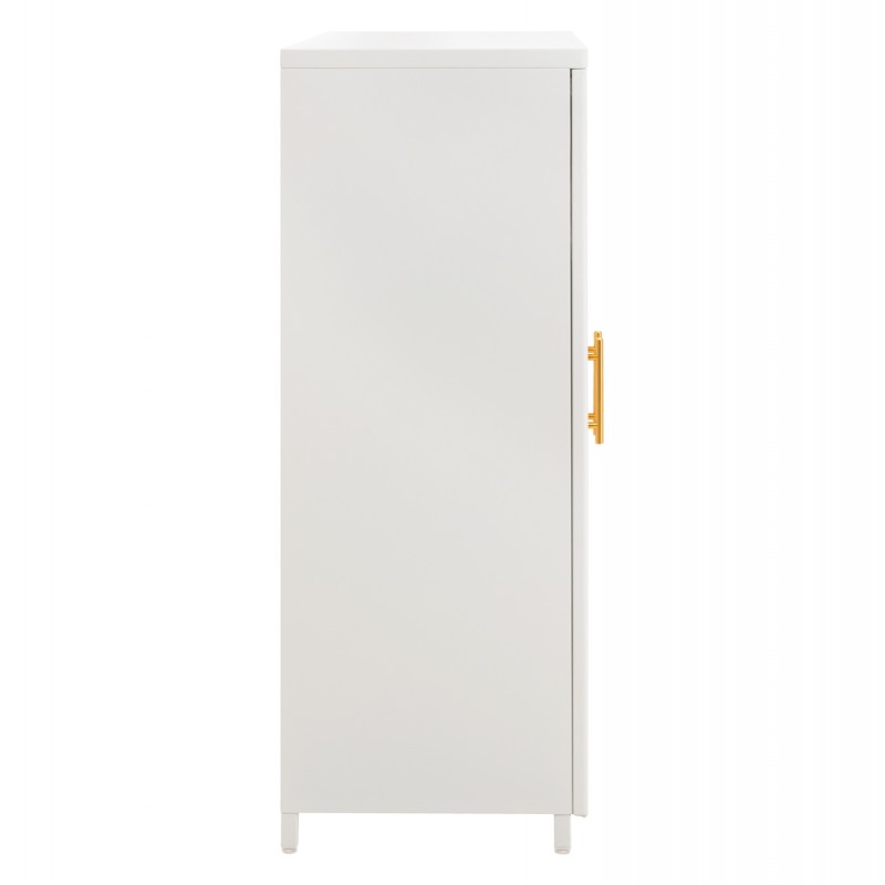 ΜΕΤΑΛΛΙΚΟ ΝΤΟΥΛΑΠΙ ΒΙΤΡΙΝΑ CARIL HM9571.02 ΛΕΥΚΟ 80x37-40x102Yεκ.