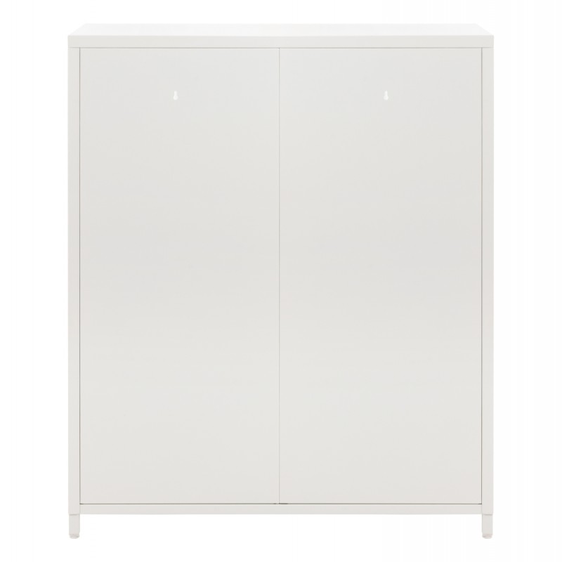 ΜΕΤΑΛΛΙΚΟ ΝΤΟΥΛΑΠΙ ΒΙΤΡΙΝΑ CARIL HM9571.02 ΛΕΥΚΟ 80x37-40x102Yεκ.