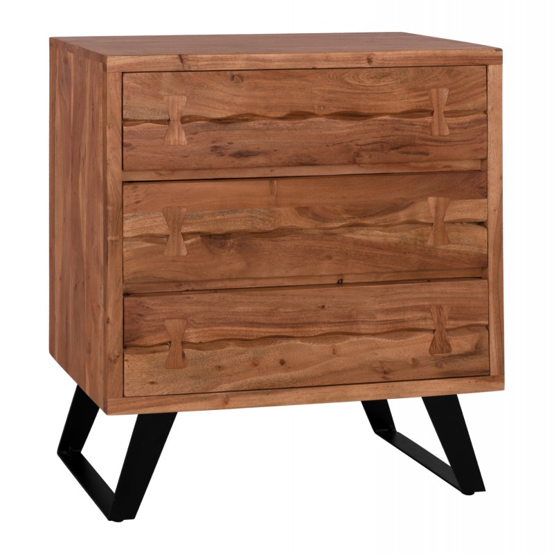 ΣΥΡΤΑΡΙΕΡΑ FANSI 3ΣΥΡΤΑΡΙΑ ΑΠΟ ΜΑΣΙΦ ΞΥΛΟ ΑΚΑΚΙΑΣ 80Χ35,5Χ86,5Υεκ. HM8474.11