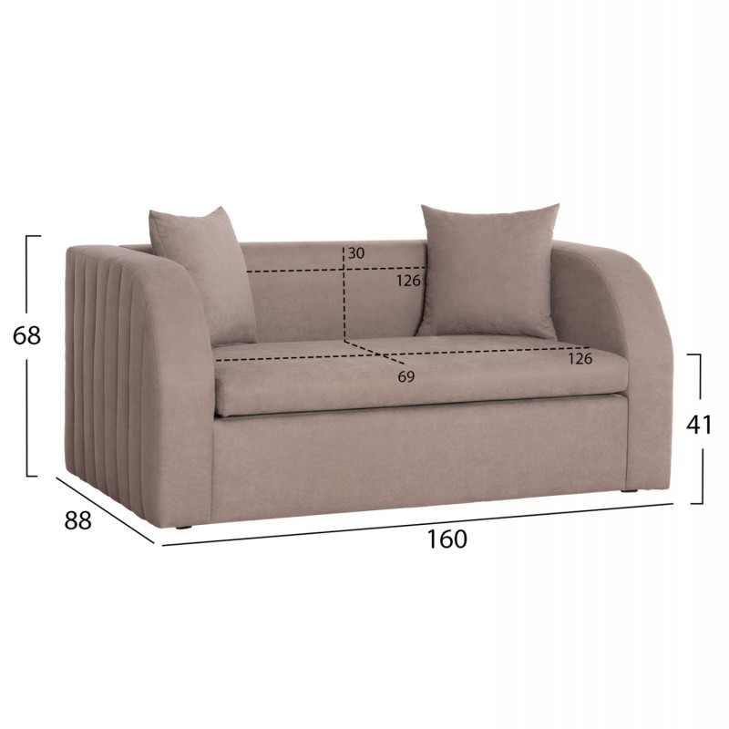 ΚΑΝΑΠΕΣ ΚΡΕΒΑΤΙ ILSA HM3284 ΜΠΕΖ ΑΛΕΚΙΑΣΤΟ ΥΦΑΣΜΑ--ΑΝΑΔΙΠΛΟΥΜΕΝΟ ΡΑΝΤΖΟ 160x88x68Υ