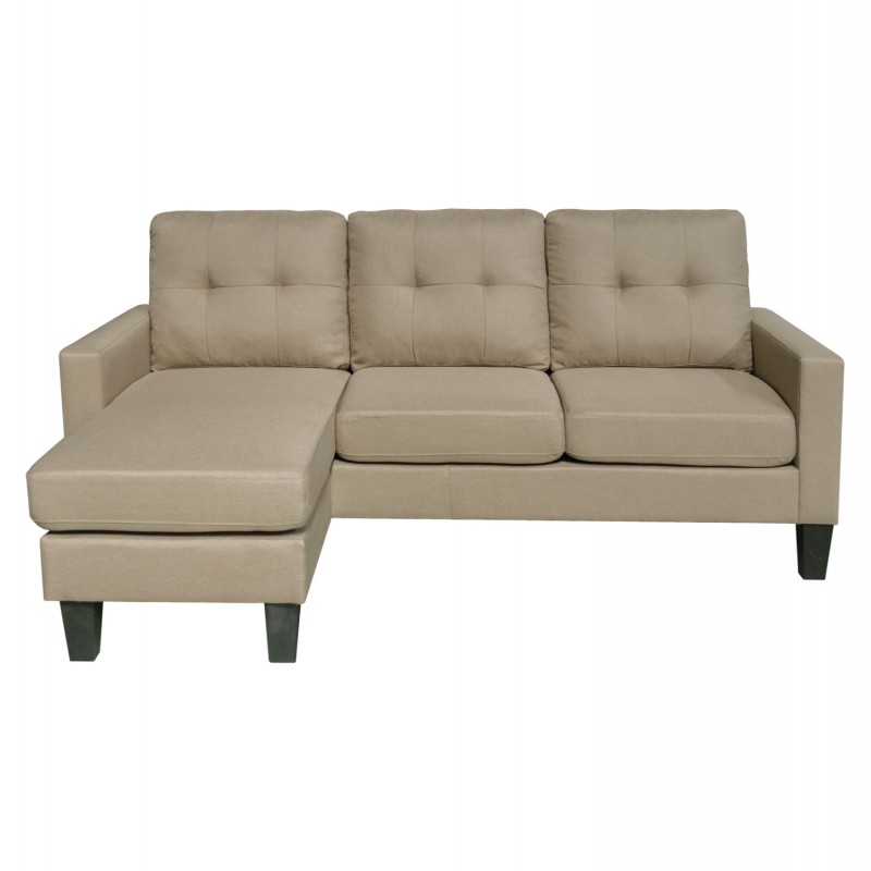 ΚΑΝΑΠΕΣ ΓΩΝΙΑ ΑΝΑΣΤΡΕΨΙΜΗ MEGGY HM3297.03 ΜΠΕΖ ΥΦΑΣΜΑ 184,5x129x86Yεκ.