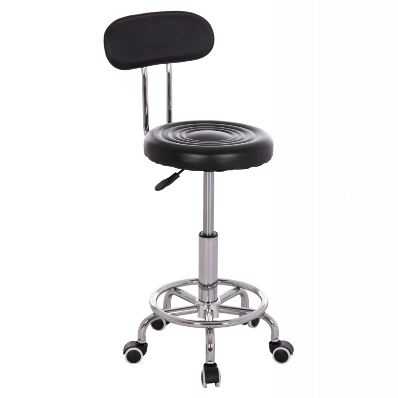 ΣΚΑΜΠΟ ΠΕΡΙΣΤΡΕΦΟΜΕΝΟ ΣΧΕΔΙΑΣΤΗΡΙΟΥ IRIS HM211.21 PU ΜΑΥΡΟ HOMEMARKT 34x43x86,5Υεκ.