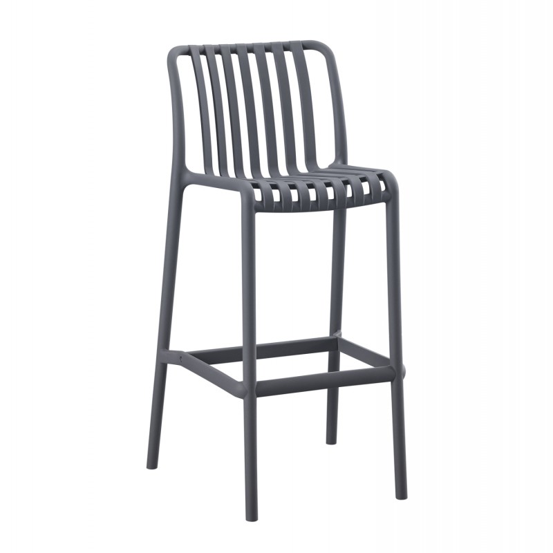 ΣΚΑΜΠΟ BAR ΠΟΛΥΠΡΟΠΥΛΕΝΙΟΥ SATURN HM6098.03 ΓΚΡΙ 38,5x49,5x102Υεκ.