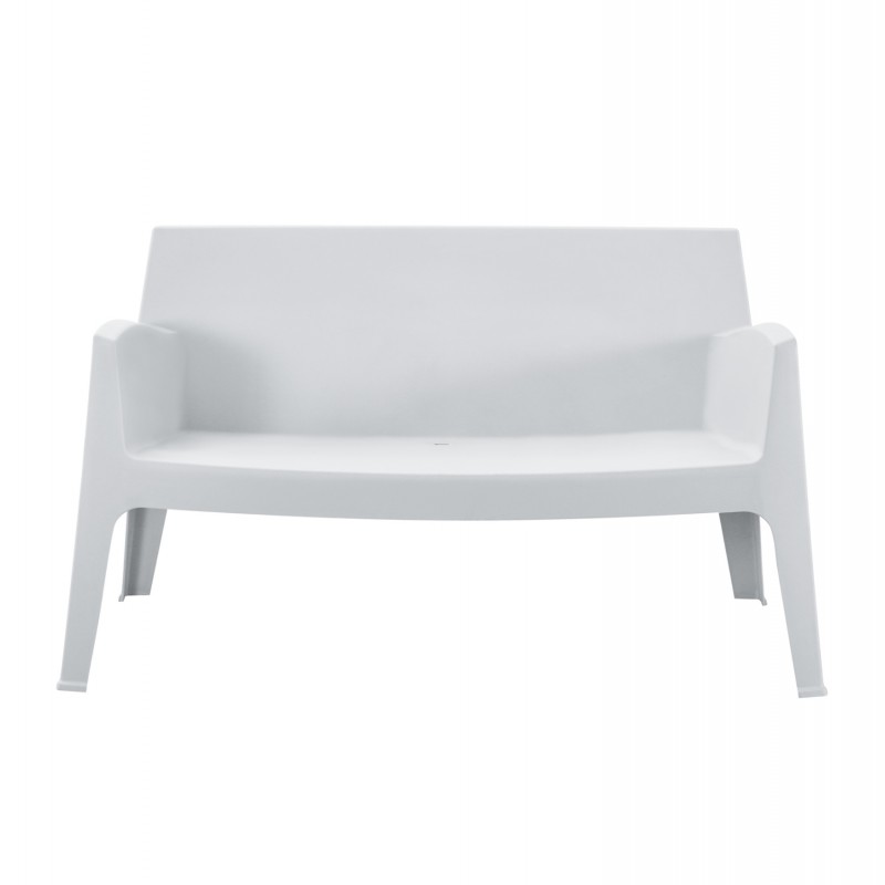 ΚΑΝΑΠΕΣ 2-ΘΕΣΙΟΣ ΠΟΛΥΠΡΟΠΥΛΕΝΙΟΥ SLEEK HM6366.01 ΧΡΩΜΑ ΛΕΥΚΟ 118x48,5x73Υεκ.