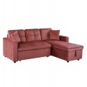 ΚΑΝΑΠΕΣ ΓΩΝΙΑ ΚΡΕΒΑΤΙ WAYNE 224x147x85Υεκ. HM3028.12 ΒΕΛΟΥΔΟ ΣΑΠΙΟ ΜΗΛΟ