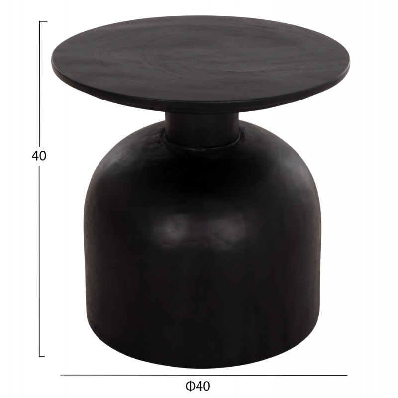 ΒΟΗΘΗΤΙΚΟ ΤΡΑΠΕΖΑΚΙ PUMBE-s HM9892.12 ΞΥΛΟ SUAR--ΜΑΥΡΟ Φ40x40Υεκ