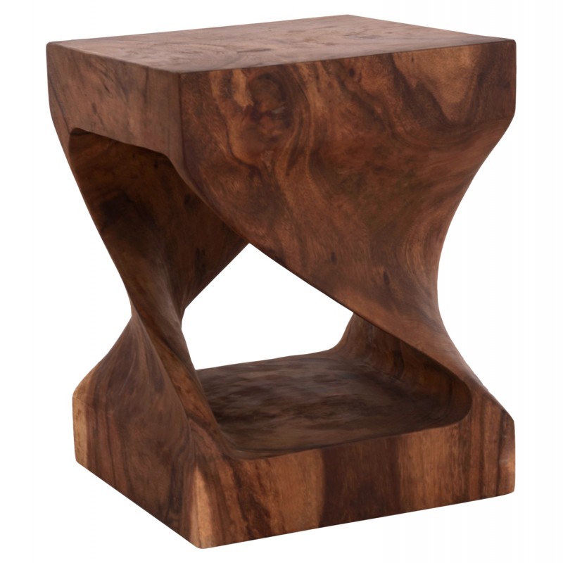 ΣΚΑΜΠΟ GEBO HM9754.21 ΤΕΤΡΑΓΩΝΟ--ΞΥΛΟ SUAR ΣΕ ΣΚΟΥΡΟ ΦΥΣΙΚΟ 35x35x45Yεκ.