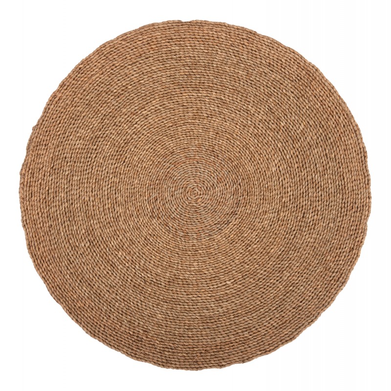 ΧΑΛΙ ΣΤΡΟΓΓΥΛΟ CRATER HM7847 MENDONG GRASS ΣΕ ΦΥΣΙΚΟ ΧΡΩΜΑ Φ100 εκ.