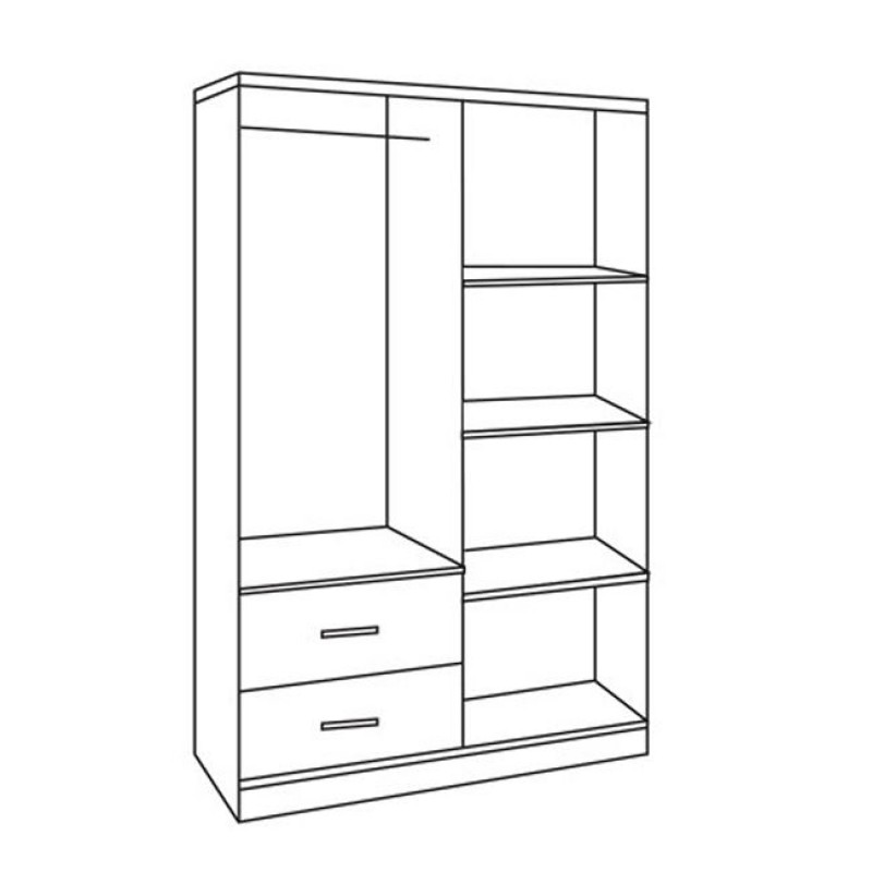 ΝΤΟΥΛΑΠΑ 4ΦΥΛΛΗ BLAKELY ME 2 ΣΥΡΤΑΡΙΑ HM339.01 ZEBRANO 120Χ42Χ181εκ.