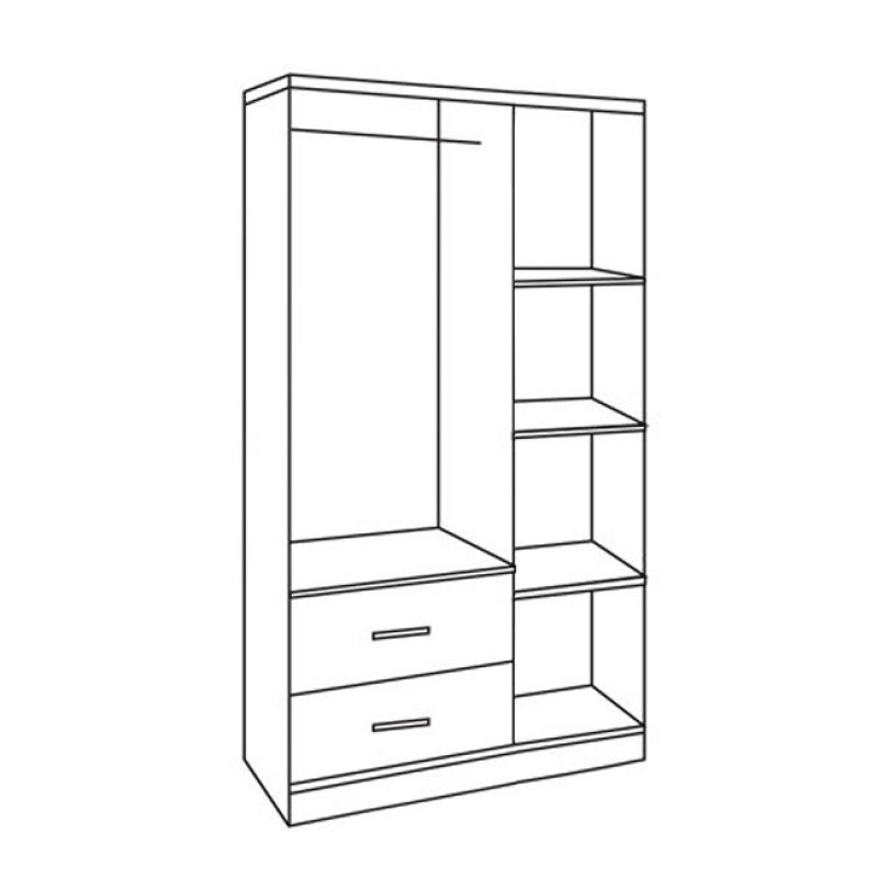 ΝΤΟΥΛΑΠΑ 3ΦΥΛΛΗ CAESAR ME 2 ΣΥΡΤΑΡΙΑ HM340.02 SONAMA 89.2Χ42Χ181εκ.