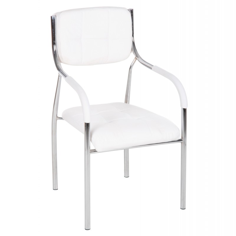 ΚΑΡΕΚΛΑ QUANDA ΓΡΑΦΕΙΟΥ HM1018.02 ΑΣΠΡΟ PU 52x56x87 Y εκ.