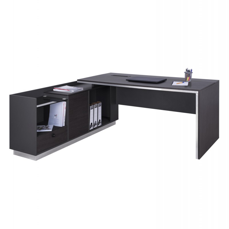 ΓΡΑΦΕΙΟ ΕΠΑΓΓΕΛΜΑΤΙΚΟ ΔΕΞΙΑ ΓΩΝΙΑ ROSEWOOD HM2112L 200X170X76Υ εκ.