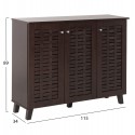 ΠΑΠΑΠΟΥΤΣΟΘΗΚΗ-ΝΤΟΥΛΑΠΙ PRODY HM9610.01 ΜΕΛΑΜΙΝΗ WENGE 3 ΠΟΡΤΕΣ 115x34x89Υεκ.