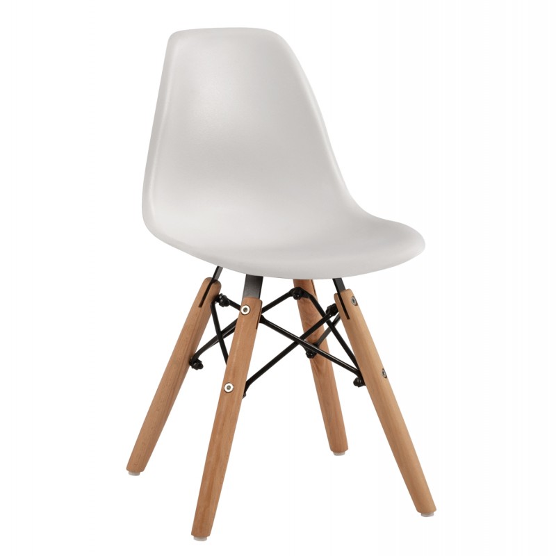 ΚΑΡΕΚΛΑ TWIST KID ΤΜΧ.HM8453.01 ΞΥΛΙΝΑ ΠΟΔΙΑ Κ ΚΑΘΙΣΜΑ PP ΛΕΥΚΟ 30,5Χ33Χ59 ΕΚ