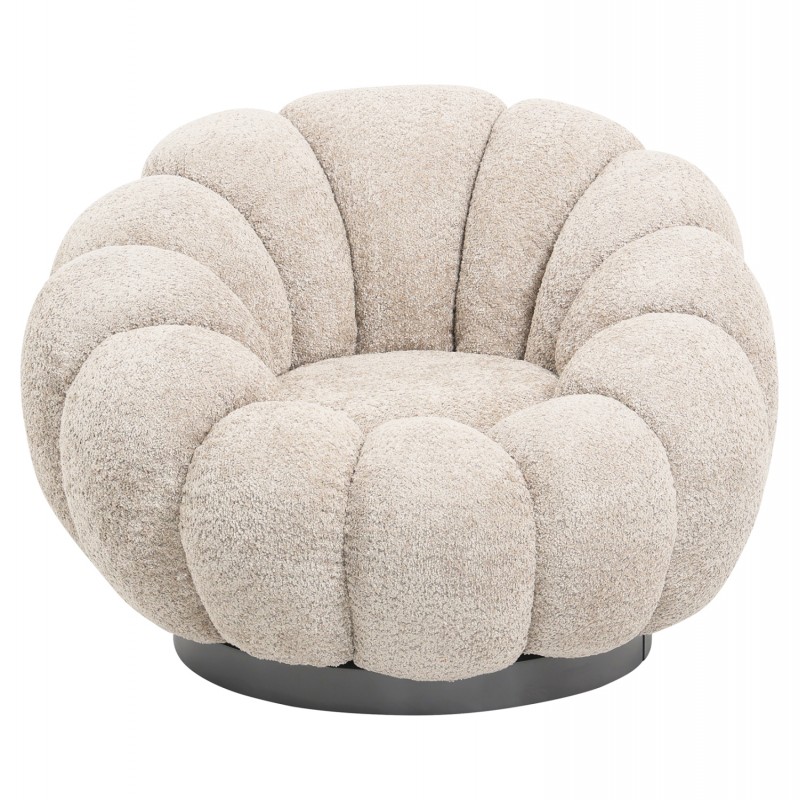 ΠΟΛΥΘΡΟΝΑ ΠΕΡΙΣΤΡΕΦΟΜΕΝΗ GRYMM HM9601.08 ΜΠΕΖ ΜΠΟΥΚΛΕ-ΜΑΥΡΗ ΜΕΤΑΛ.ΒΑΣΗ 90x93x65Υεκ