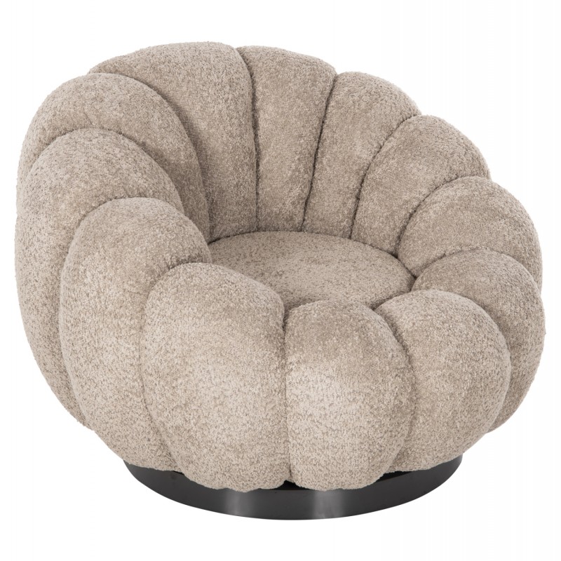 ΠΟΛΥΘΡΟΝΑ ΠΕΡΙΣΤΡΕΦΟΜΕΝΗ GRYMM HM9601.08 ΜΠΕΖ ΜΠΟΥΚΛΕ-ΜΑΥΡΗ ΜΕΤΑΛ.ΒΑΣΗ 90x93x65Υεκ