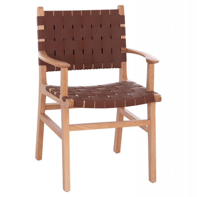 ΠΟΛΥΘΡΟΝΑ FELIPE HM9328.01 ΤΟΟΝ ΞΥΛΟ ΜΕ PU ΚΑΦΕ 61x59x86Y εκ.