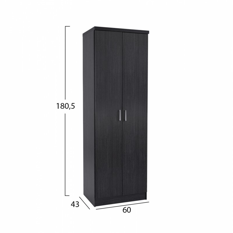 ΠΑΠΟΥΤΣΟΘΗΚΗ ΞΥΛΙΝΗ DAYANNA ΜΕ 6 ΡΑΦΙΑ 60X43X180.5εκ. ZEBRANO HM2379.01