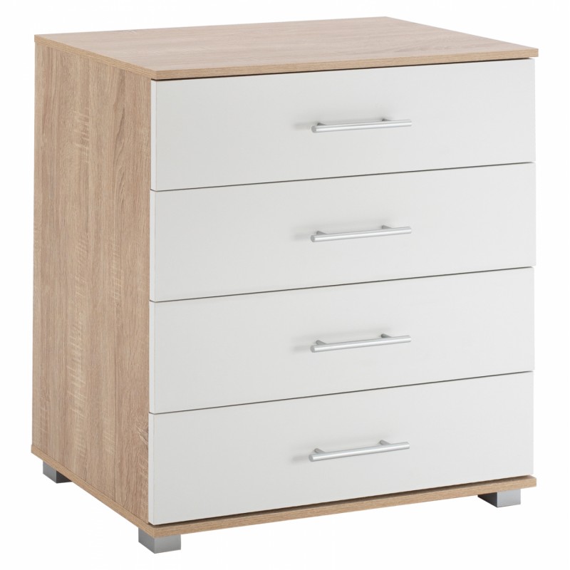 ΣΥΡΤΑΡΙΕΡΑ ΜΕΛΑΜΙΝΗΣ BRIANA HM2204.06 ME 4 ΣΥΡΤΑΡΙΑ SONAMA-ΛΕΥΚΟ 75x40x83 εκ.